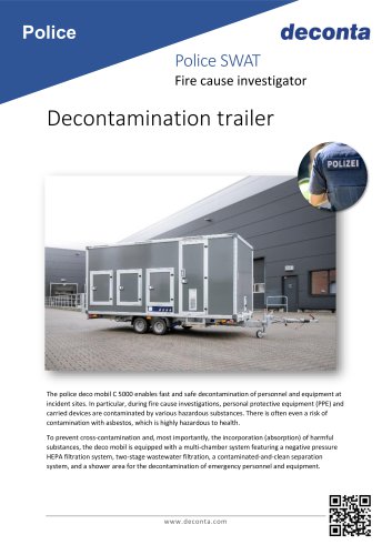 Decontamination trailer