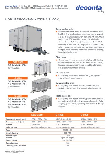 MOBILE DECONTAMINATION AIRLOCK