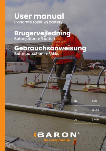 Concrete roller w/battery