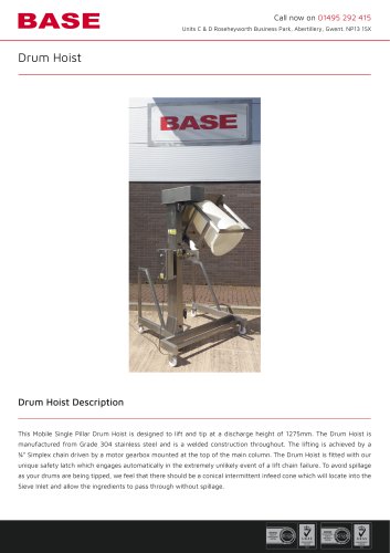 Drum Hoist