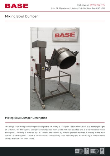 Mixing Bowl Dumper