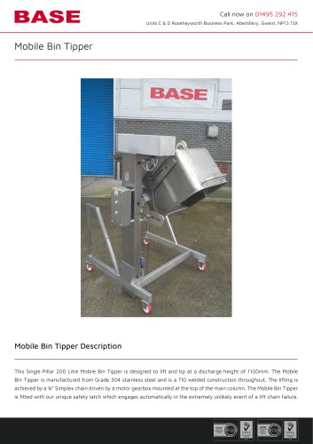 Mobile Bin Tipper