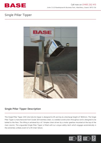 Single Pillar Tipper