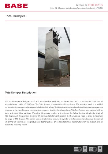 Tote Dumper