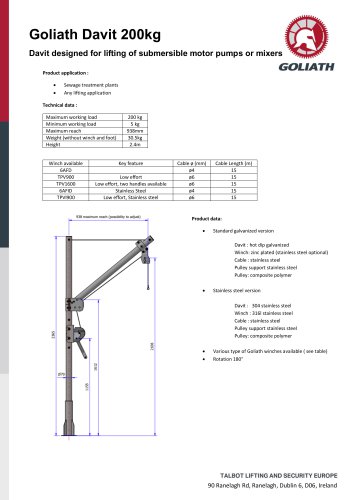 Datasheet_Goliath Davit_200kg
