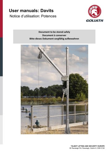 User Manual_Goliath Davit