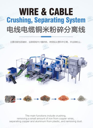 scrap cable recycling machine