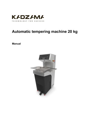 Automatic tempering machine 20 kg