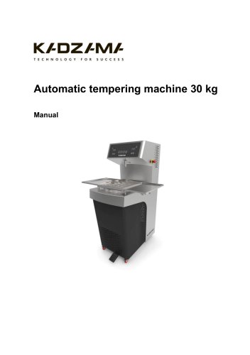 Automatic tempering machine 30 kg