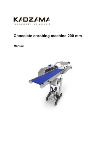 Chocolate enrobing machine 200 mm