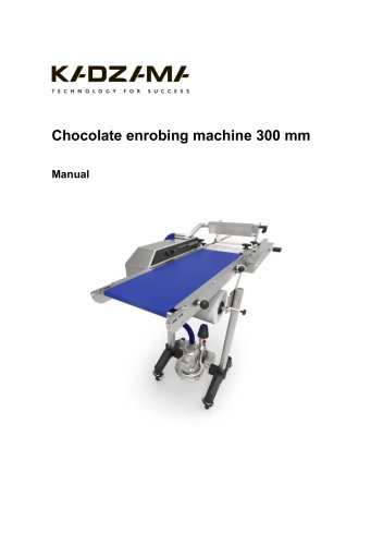 Chocolate enrobing machine 300 mm