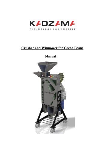 Crusher and Winnower for Cocoa Beans