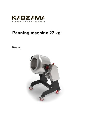 Panning machine 27 kg