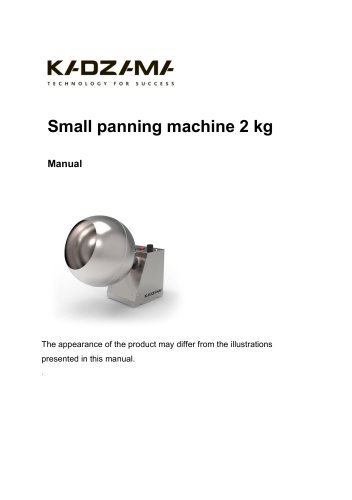 Small panning machine 2 kg