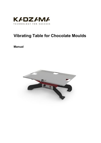 Vibrating Table for Chocolate Moulds