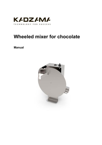 Wheeled mixer for chocolate