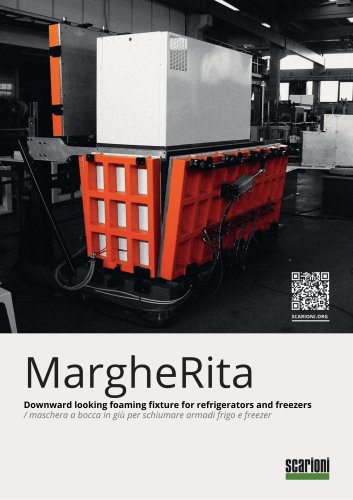 MargheRita - Downward looking foaming fixture for refrigerators and freezers