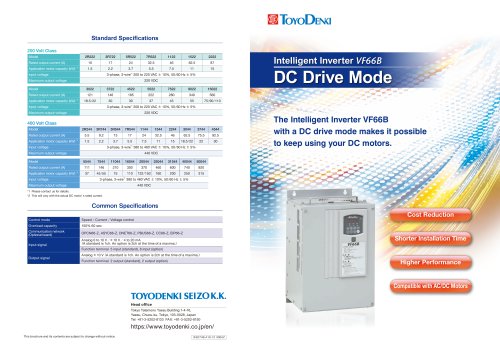 Intelligent Inverter DC Drive Mode