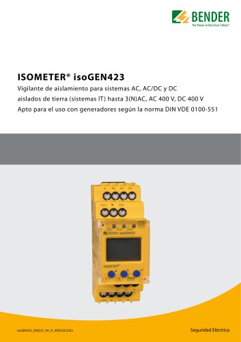 ISOMETER&reg; isoGEN423