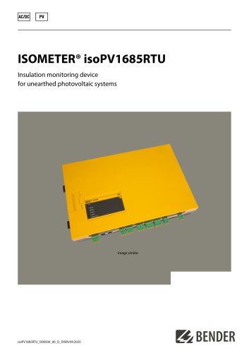 ISOMETER&reg; isoPV1685RTU
