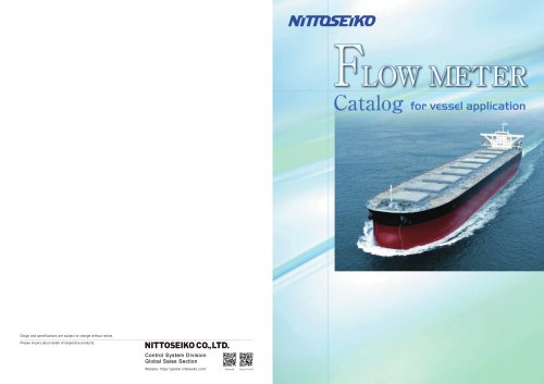 Flow meter catalog For Vessel application 「Flow meter catalog For Vessel application」