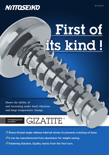 Screw for Plastics Fastening 「GIZA TITE」