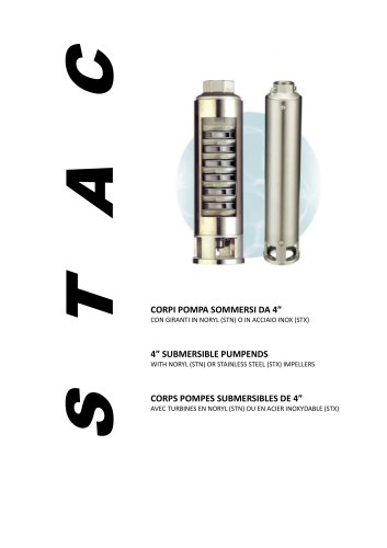 4`` Submersible Pump Bodies Catalogue