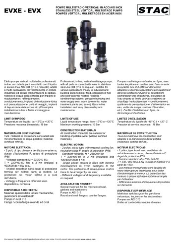Bombas multietapas verticales