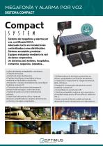 COMPACT, sistema de megafonía y alarma por voz, certificado EN 54 - 1