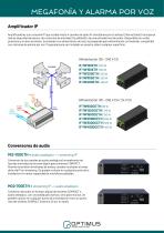 COMPACT, sistema de megafonía y alarma por voz, certificado EN 54 - 7