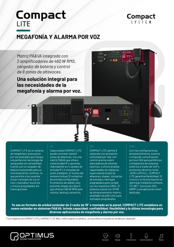 MEGAFONÍA Y ALARMA POR VOZ