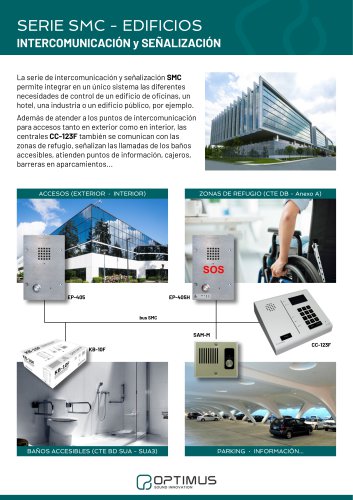 Serie SMC para intercomunicación y señalización en edificios
