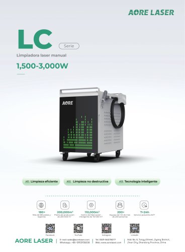 AORE LASER M&aacute;quina de limpieza l&aacute;ser port&aacute;til LC-2000W