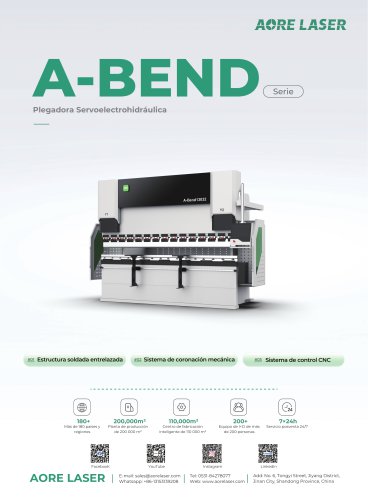 AORE LASER Prensa plegadora servohidr&aacute;ulica electrohidr&aacute;ulica A-Bend 10032