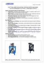 COTTON SEED DELINTING OR DELINTER MACHINE