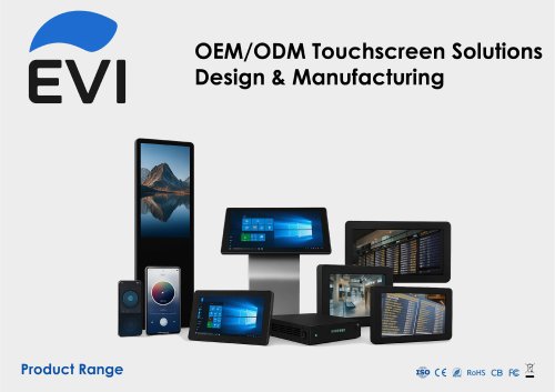 EVI Catalog - Wall-mounted tablets, industrial Panel PCs running Android, Windows, or Linux