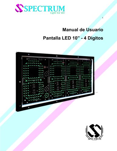 Pantalla LED para estaciones de servicio/gasolina 10 pulgadas 4 digitos