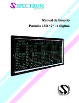 Pantalla LED para estaciones de servicio/gasolina 12 pulgadas 4 digitos-2