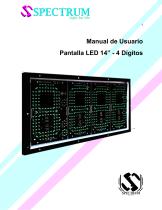 Pantalla LED para estaciones de servicio/gasolina 14 pulgadas 4 digitos-1
