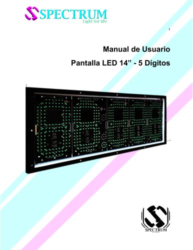Pantalla LED para estaciones de servicio/gasolina 14 pulgadas 5 digitos