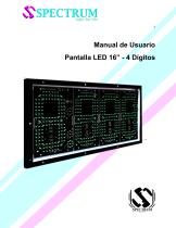 Pantalla LED para estaciones de servicio/gasolina 16 pulgadas 4 digitos-1