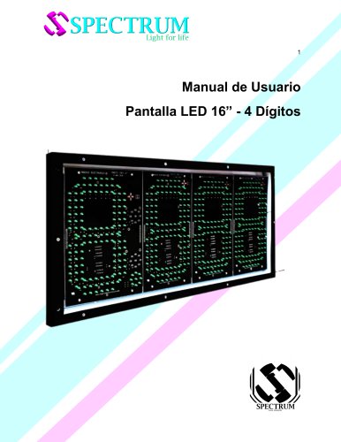 Pantalla LED para estaciones de servicio/gasolina 16 pulgadas 4 digitos