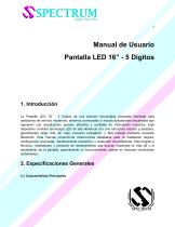 Pantalla LED para estaciones de servicio/gasolina 16 pulgadas 5 digitos-1