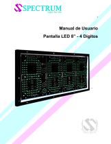 Pantalla LED para estaciones de servicio/gasolina 8 pulgadas 4 digitos-1