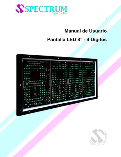 Pantalla LED para estaciones de servicio/gasolina 8 pulgadas 4 digitos