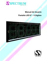 Pantalla LED para estaciones de servicio/gasolina 8 pulgadas 5 digitos-1