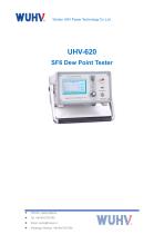 UHV-620 SF6 Dew Point Tester -Catalog