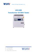 UHV-680 Transformer Oil BDV Tester-Catalog