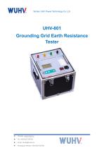 UHV-801 Grounding Grid Earth Resistance Tester -Catalog