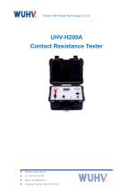 UHV-H200A Contact Resistance Tester -Catalog